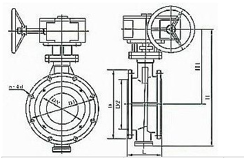 對夾(jia)式硬密封蝶(die)閥結構圖